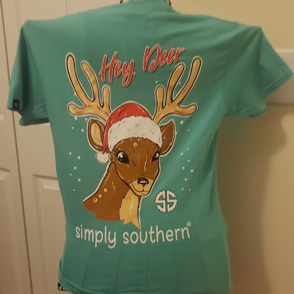 Simply Southern Hey Deer tshirt size small